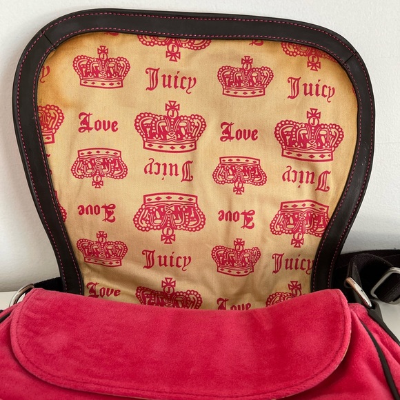 Y2K Juicy Couture Rare Vintage Pink Large Crossbody - Picture 6 of 16